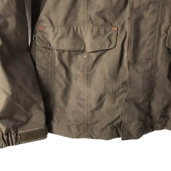 The North Face Hyvent waterproof ski hooded jacket size Medium women’s , Brown